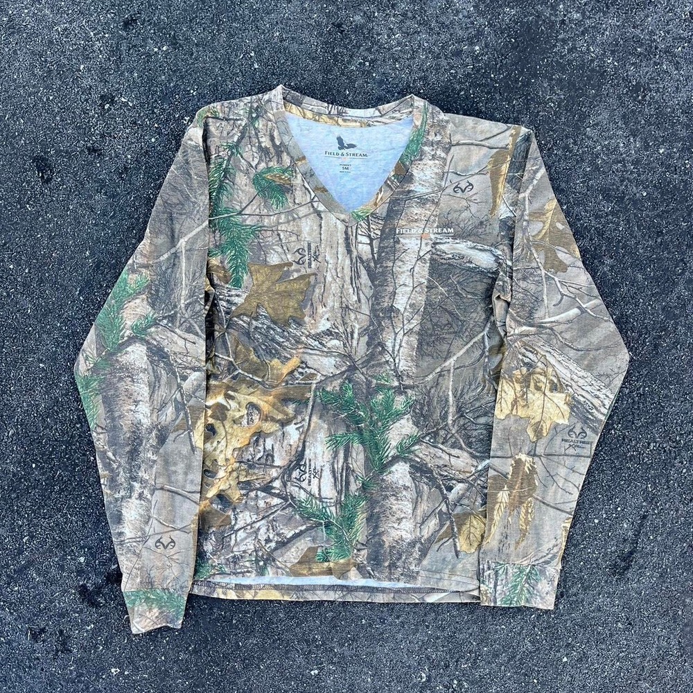 1990s Mossy Oak AOP good Camo shirt size M